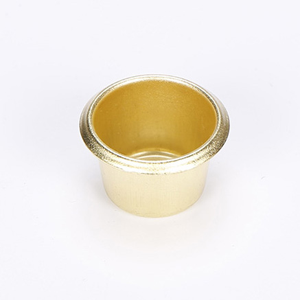供應(yīng)青銅鎳色燭臺(tái)配件，小蠟燭杯23*18*0.5mm